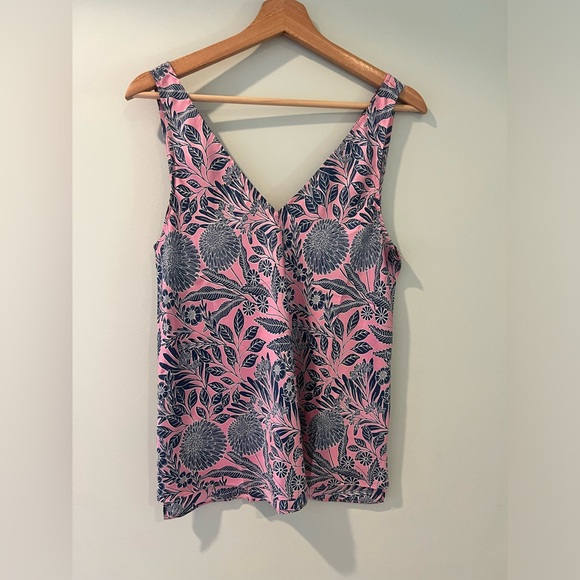 Women’s Silk V-neck shell top size 10, Abigail Borg for J. Crew. - Picture 3 of 4